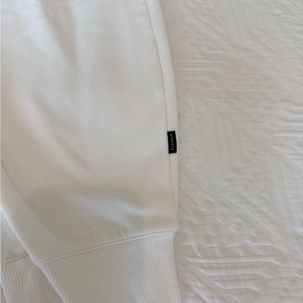 Athleta Women’s White Jogger Sweatpants with Drawstring - Picture 3 of 5